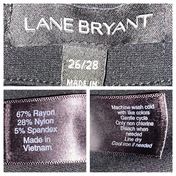 Lane Bryant Black Open Front Ponte Knit Cardigan Duster SZ 26/28 - Picture 7 of 7